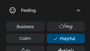 google's font filters